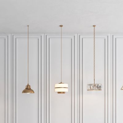 现代轻奢简约床头小吊灯组合