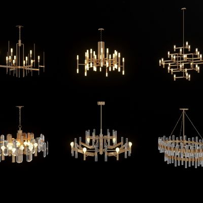 现代轻奢简约吊灯组合