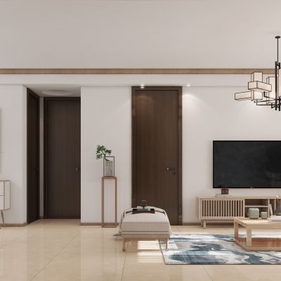 新中式客餐厅，客餐厅，