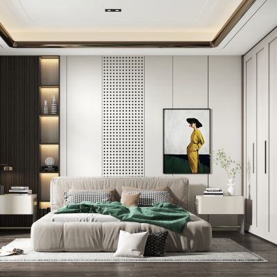 现代简约风格主卧室 父母房