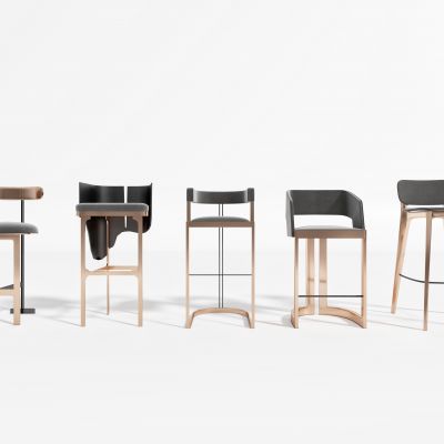 现代简约轻奢吧椅组合