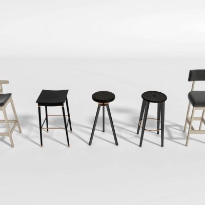 现代简约轻奢吧椅组合