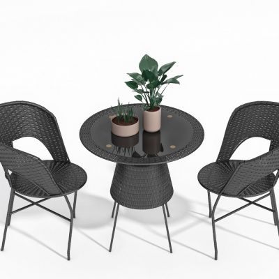 户外阳台休闲椅组合