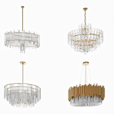 现代金属吊灯组合