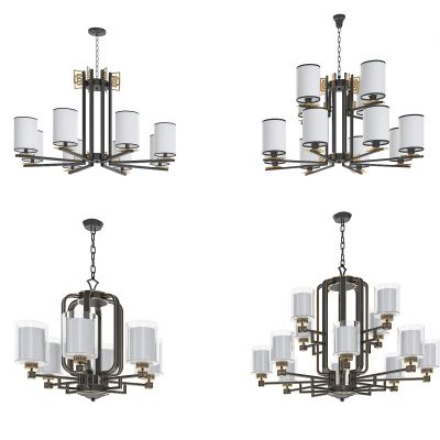 新中式吊灯组合