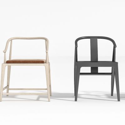 现代新中式单椅餐椅组合