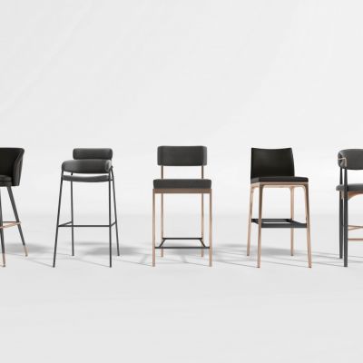 现代简约轻奢吧椅组合