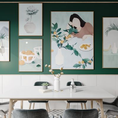 北欧现代简约轻奢风格餐厅