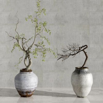 新中式植物盆栽