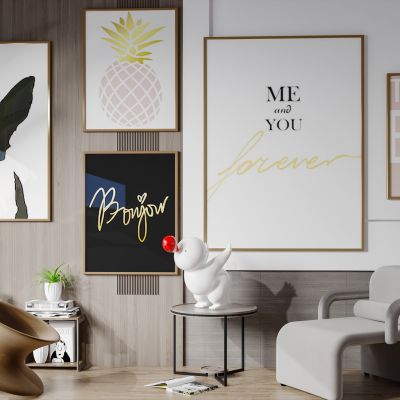 北欧现代简约轻奢风格沙发休闲区