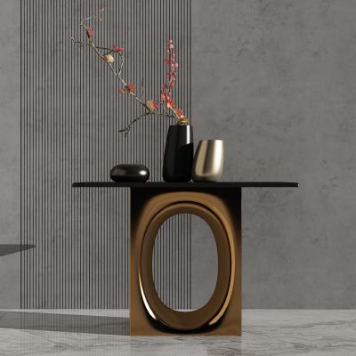 新中式玄关柜 花瓶摆件