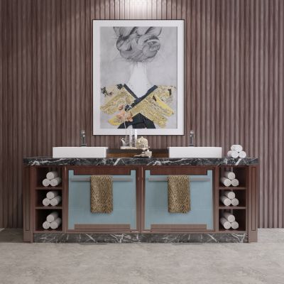 新中式风格洗手台