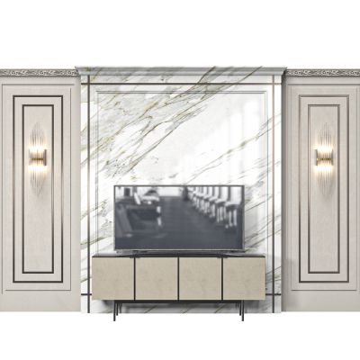 现代电视背景墙