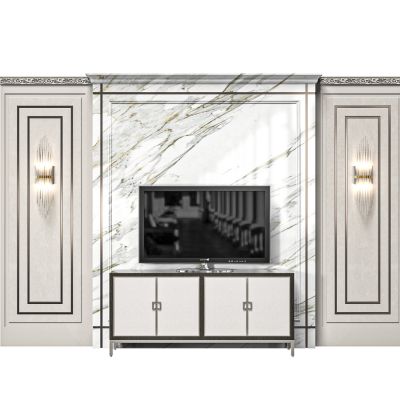 简欧电视背景墙