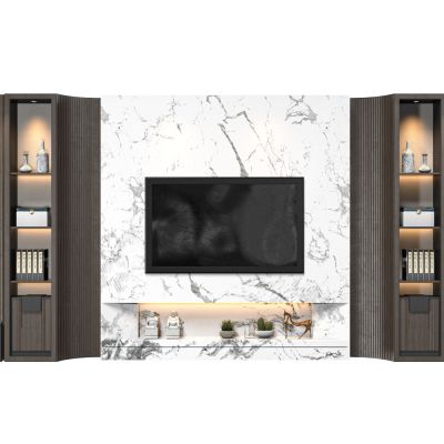 新中式电视背景墙
