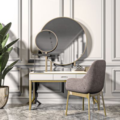 现代轻奢化妆台梳妆台