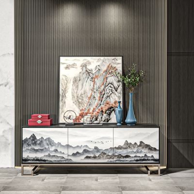 新中式端景条案