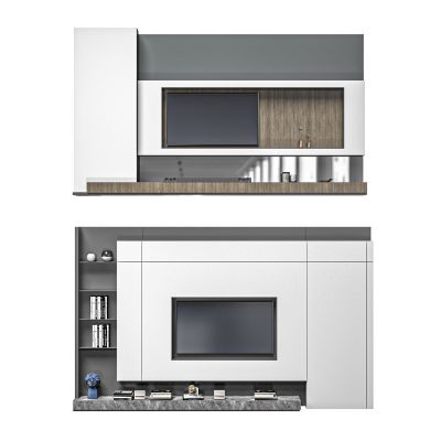 现代电视背景墙