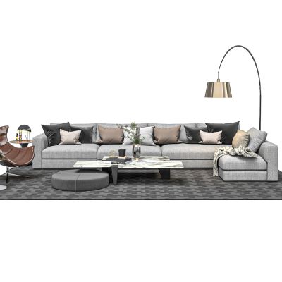 现代客厅沙发茶几组合