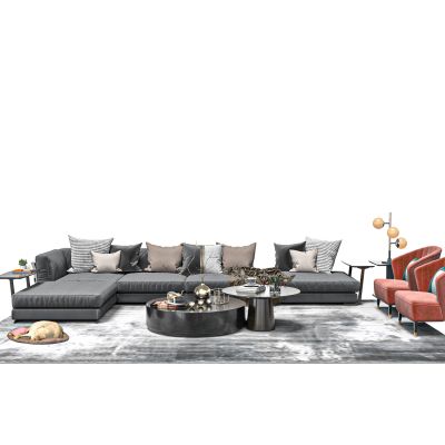 现代客厅沙发茶几组合