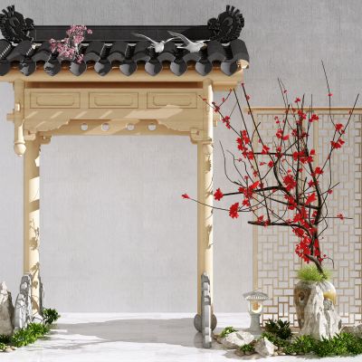 新中式牌坊  屋檐