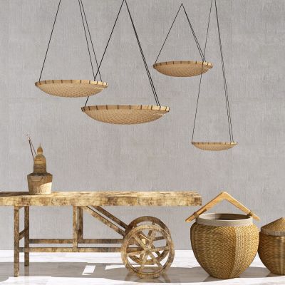 新中式农具摆件