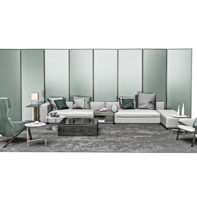 现代客厅沙发茶几组合