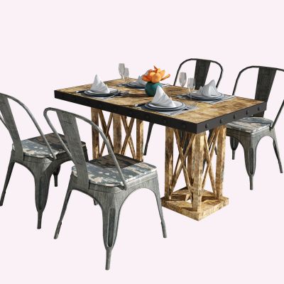 工业风餐桌椅