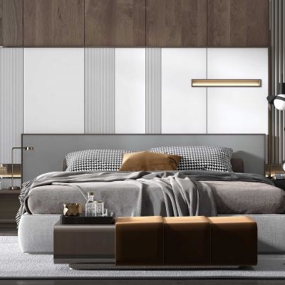 现代双人床组合