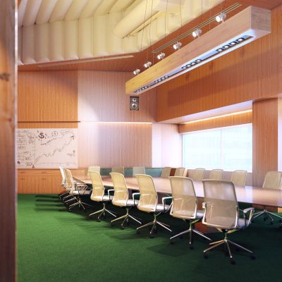 现代会议室3D模型