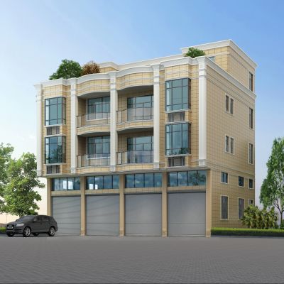 简欧现代外观住宅别墅