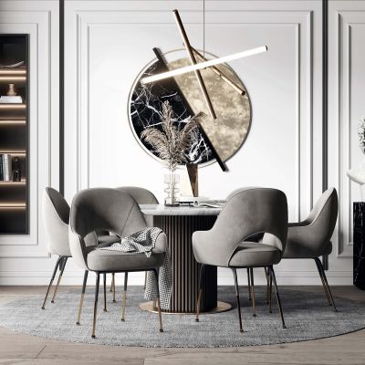 现代餐桌椅组合