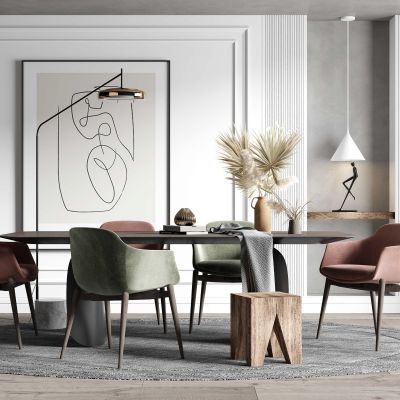 北欧餐桌椅组合