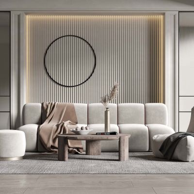 现代沙发茶几组合