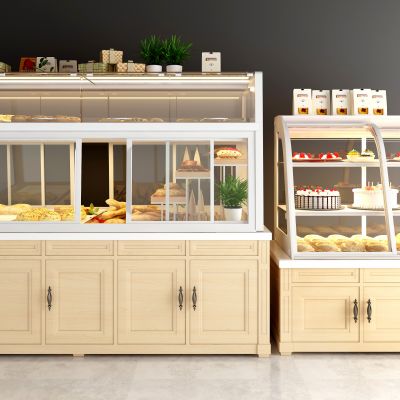 现代面包蛋糕柜展柜组合