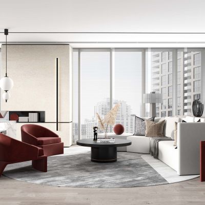 现代售楼处洽谈区