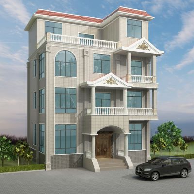 简欧外观住宅别墅