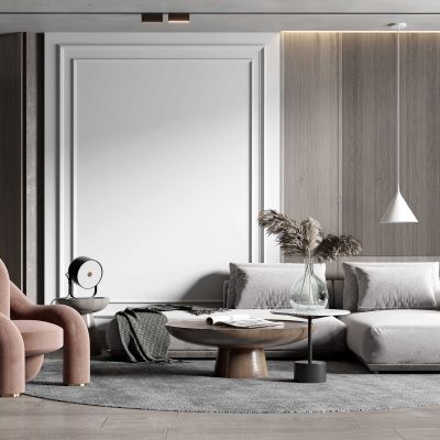 北欧沙发茶几组合