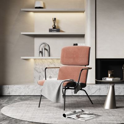 现代单椅茶几组合