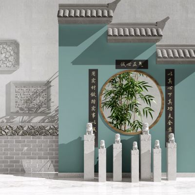 新中式屋檐  马头墙