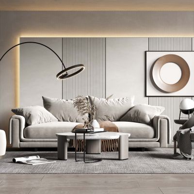 现代沙发茶几组合