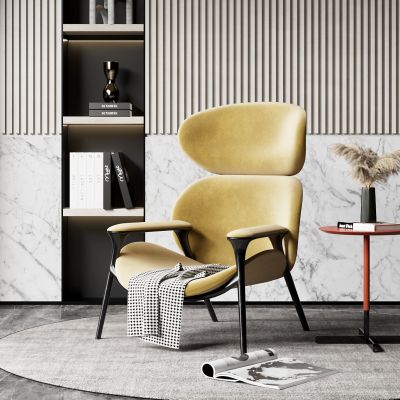 现代单椅茶几组合