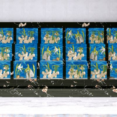 现代海鲜展示柜  海鲜鱼池