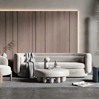 现代沙发茶几组合