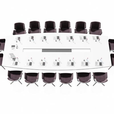 现代会议桌椅组合