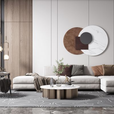 现代沙发茶几组合