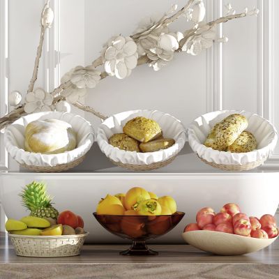 现代食物水果面包