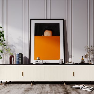 现代简约北欧轻奢风格客厅电视柜