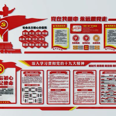 党建展板三十三