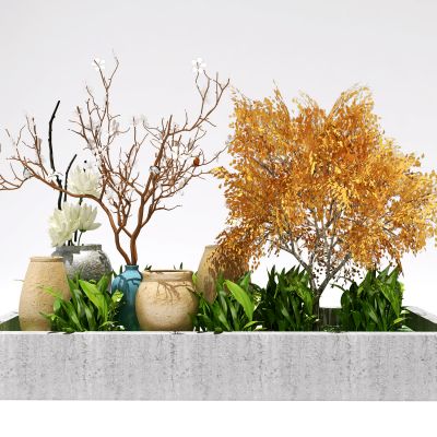 新中式植物盆栽